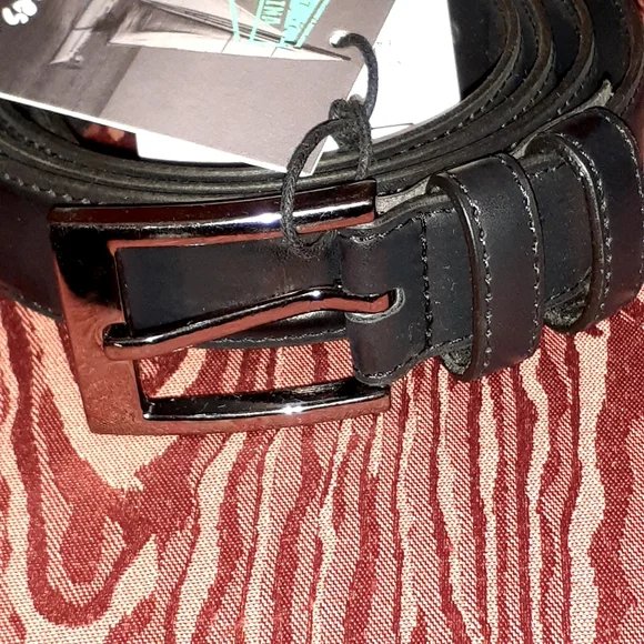 knee length dresses for ladies Titanium Brown Leather Dress Belt | Made in USA main image 1